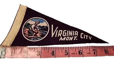 Vintage Montana Travel Souvenir Mini-Pennant Gold Panner • $10
