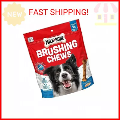 Milk-Bone Original Brushing Chews 35 Small/Medium Daily Dental Dog Treats • $17.19