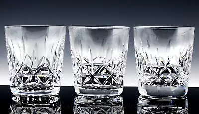 Waterford Crystal 3-1/2  ROSSLARE OLD FASHION GLASSES TUMBLERS Set Of 3 • $107.10