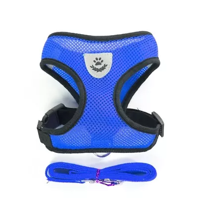 Mesh Padded Soft Puppy Pet Dog Harness Breathable Comfortable Many Colors S M L • $6.92