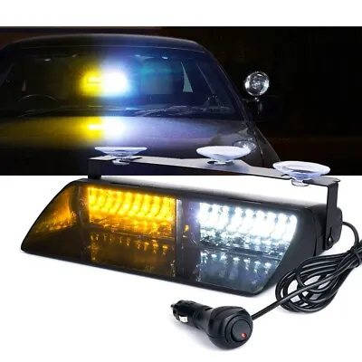 Xprite 16 LED Strobe Light Bar Emergency Hazard Warning Interior Windshield Dash • $21.99
