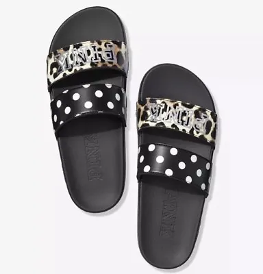 VS Victorias Secret Pink Double Strap Slide Sandal Slipper Flip Flop S 5/6 • $59.95