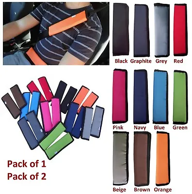 CAR And PRAM Safety SEAT BELT COVER Strap Shoulder Harness Pad Pads Pack:1or2 • £5.97