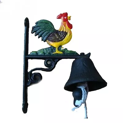 Cast Iron Colored Cock Mechanical Doorbell Waterproof And Rust Proof Doorbell • £34.33