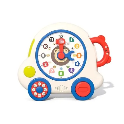 Learning Clock Ages Educational Talking & Teaching Clock Toy Clock For Kids • £17.58