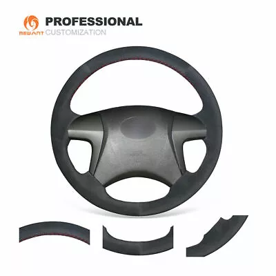Black Suede Car Steering Wheel Cover For Toyota Kluger Aurion Estima Noah Tarago • $55.53
