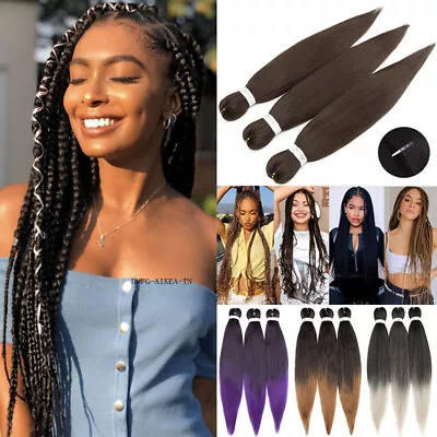 20  EZ Braid Pre-stretched Jumbo Braiding Hair Extensions Ombre Yaki For Human • $8.83