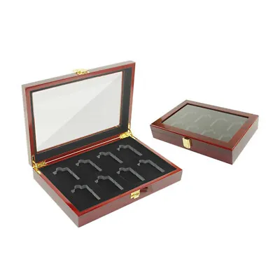 8-Slot Luxury Box Display Case For Zippo Lighters Jewelry Collection Storage • $65.72