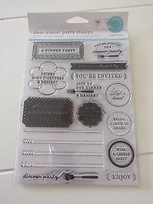 Martha Stewart Clear Dinner Party Stamps • £11.99