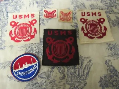 Vtg. WWII USMS Maritime Service Training Station Sheepshead Bay NY Patch Group • $59.99