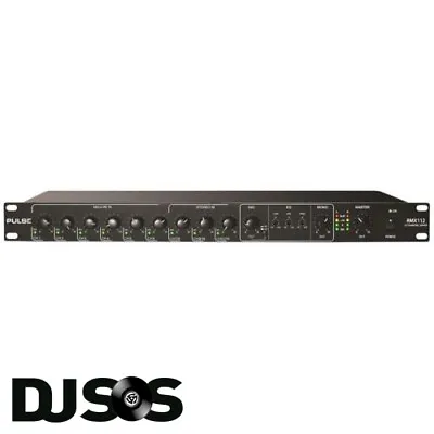 Pulse RMX112 1U 12 Channel Mic/Line Rack Mixer With Priority 19 Inch Rack Audio • £134.95