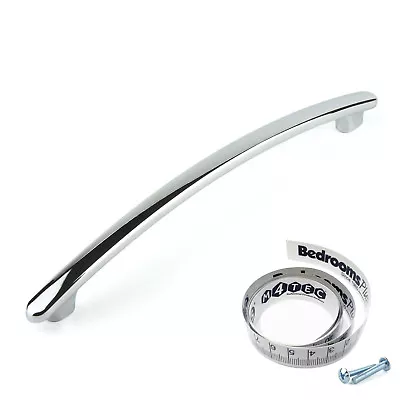 £3.17 • Buy M4TEC Chrome Kitchen Cabinet Door Handles Cupboard Drawer Bedroom Furniture Pull