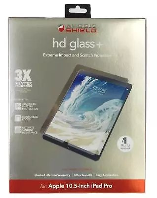 ZAGG InvisibleShield HD Glass+ Screen Protector For Apple 10.5  IPad Pro (Clear) • $16.95