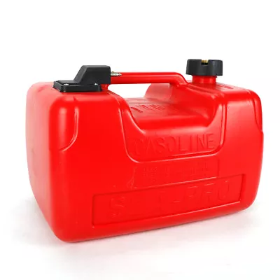 Boat Fuel Tank - 3.2 Gallon Low Profile Red 12L Portable Outboard Motor Gas Tank • $42.75