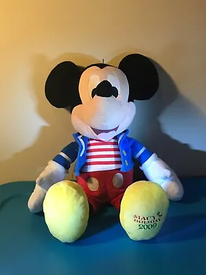 Macys Disney Mickey Mouse Plush Sailor Holiday Edition 20” Stuffed 2009 • $13.85