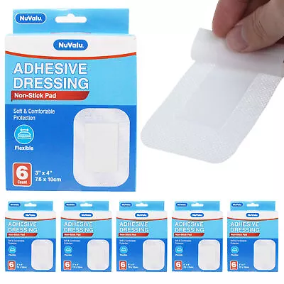 36 Adhesive Bandages Large 3 X4  Pad Breathable Wound Dressing First Aid Medical • $11.89