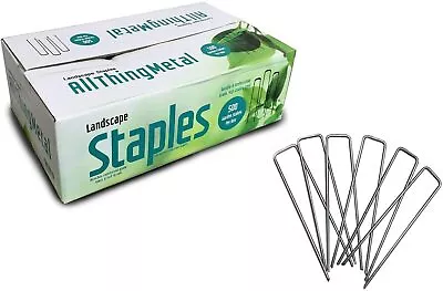 500 Landscape Fabric Staples Stakes Galvanized Sod Staples Pins 6'' 11 Gauge • $43.99