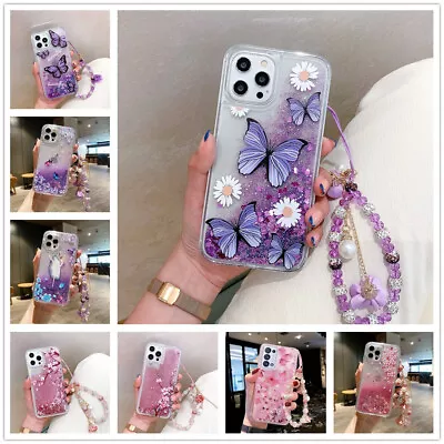 For OPPO A Series Phone Liquid Quicksand Glitter Bracelet Women Girl Case Cover • $8.76