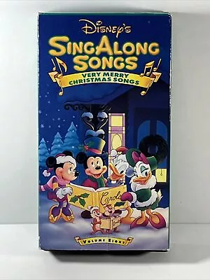 Disneys Sing Along Songs - Very Merry Christmas Songs (VHS 1997) • $10.95