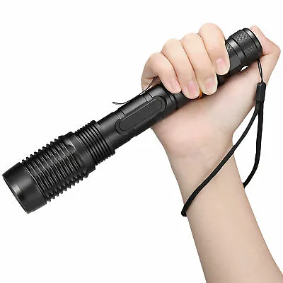 $9.99 • Buy Police Tactical T6 XML LED High Powered 5-Zoom 18650 Flashlight US Torch