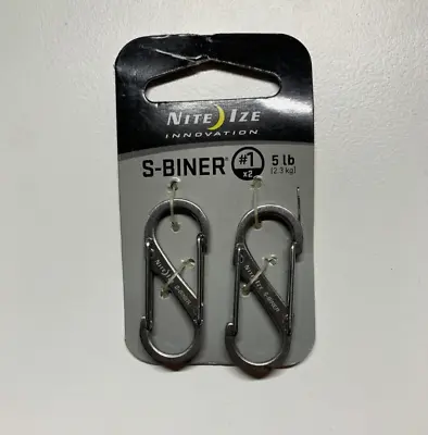 Nite Ize #1 2Pk Silver S-Biner • $6.99