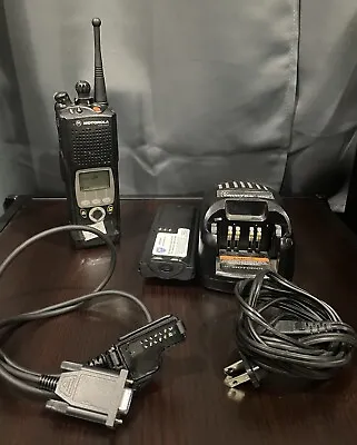 Motorola XTS 5000 7/800 MHz W Programming Cable CPS Charger & Spare Battery • $200