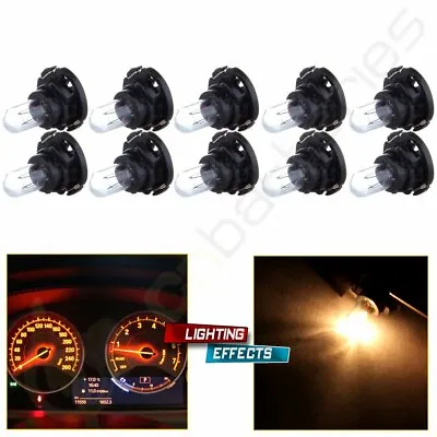 10pcs T5/T4.7 Neo Wedge Warm White Dashboard Panel Lights Orginal Halogen Bulb • $9.99