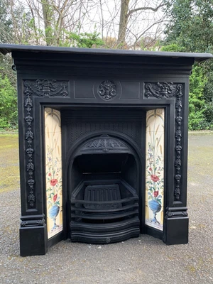 £550 • Buy Relaimed - Cast Iron Tiled Fireplace / Fire / Victorian / Edwardian Style