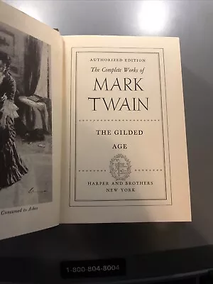 The Guilded Age The Complete Works Of Mark Twain Vol 10 1915 • $8