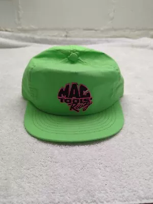 Mac Tools Racing Vintage Highlighter Green Nascar Snapback Hat - Adjustable • $25