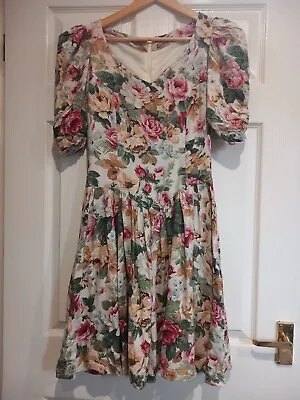 Vintage Handmade 80s Bridesmaid's Dress Laura Ashley? • £18