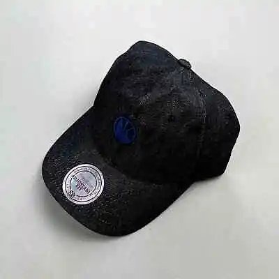 Golden State Warriors Hat Cap Strapback Black Denim Mitchell & Ness NBA Slouch • $10.79