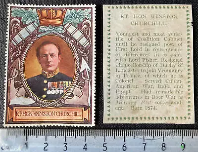 1916 LORD ROBERTS RT Hon. Winston Churchill Cinderella + Description WWI • £4.95