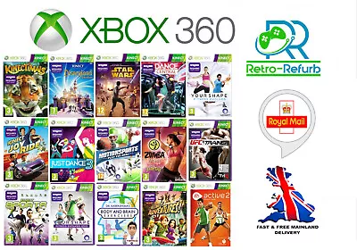 Xbox 360 Kinect Games - PAL UK - Choose Your Title • £6.99