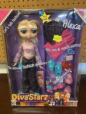 Mattel Diva Starz Alexa 12” Talking Doll Gift Set Factory Sealed 2002 • $59