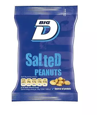 Big D Salted Peanuts (24 X 50g Bags) • £12.99