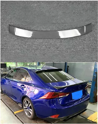 $207.72 • Buy Carbon Fiber Rear Window Roof Spoiler Wing For Lexus IS250 IS350 IS300 2014-2019