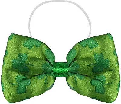 St Patrick's Day Bow Tie Shamrock Design Lucky Irish Green Fancy Dress Accessory • £2.89