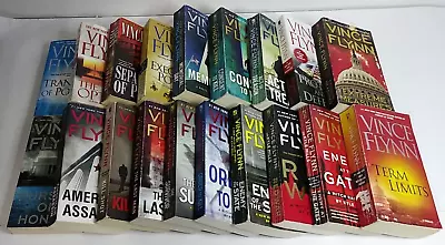 Lot Of 20 VINCE FLYNN Books MITCH RAPP Series Set 1-18 + 20 & Term Limits PB • $79.99