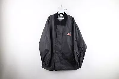 Vtg Hein Gericke Mens Large Spell Out Waterproof Motorcycle Rain Jacket Black • $49.95