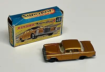 Original 1970 MATCHBOX Superfast 46C MERCEDES 300 SE In Original Box • $25