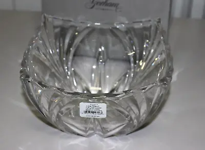 Gorham Full Lead Crystal Esprit Small 8 Inch Bowl Candy Dish Made In Germany NOB • $19.99