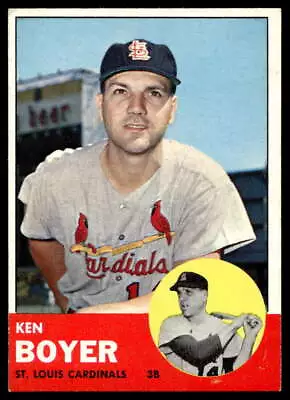 1963 Topps #375 Ken Boyer St. Louis Cardinals EX-EXMINT NO RESERVE! • $1.33