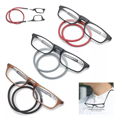 Magnetic Hanging Neck Reading Glasses Portable Reading Glasses For Men Women  • $7.99