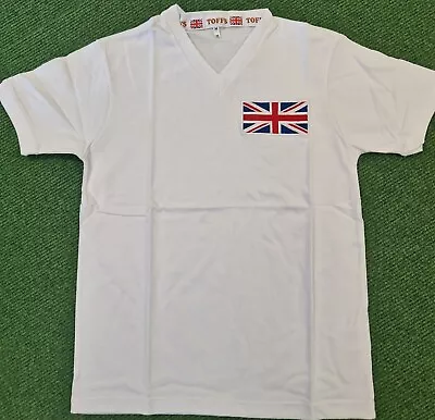 TOFFS Union Jack White T-Shirt - Various Sizes • £5