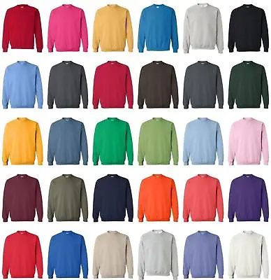 JERZEES NEW Men's Size S M L XL Pullover NuBlend Crewneck Sweatshirt 562 • $11.95