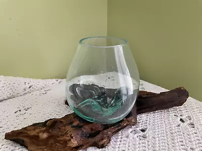 Molten Glass On Driftwood • $30