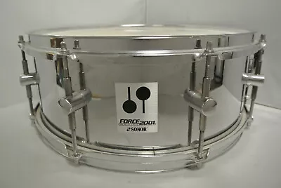 ADD This SONOR FORCE 2001 14  CHROME SNARE DRUM To YOUR DRUM SET TODAY! #K238 • $134.96