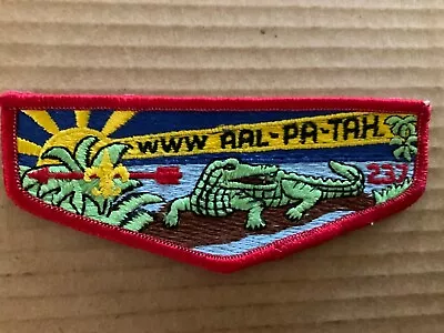 Aal -Pa-Tah Lodge 237 Red Border Older OA Flap M • $4.95