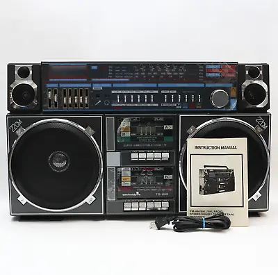 Vintage Technidyne TD-999 Dual Cassette AM FM Jumbo Boombox Ghettoblaster • $1199.99